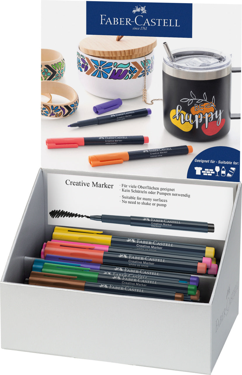 DISPLAY 50 BUC MARKER CREATIV CULORI 2024 FABER-CASTELL DISPLAY 50 BUC MARKER CREATIV CULORI 2024 FABER-CASTELL